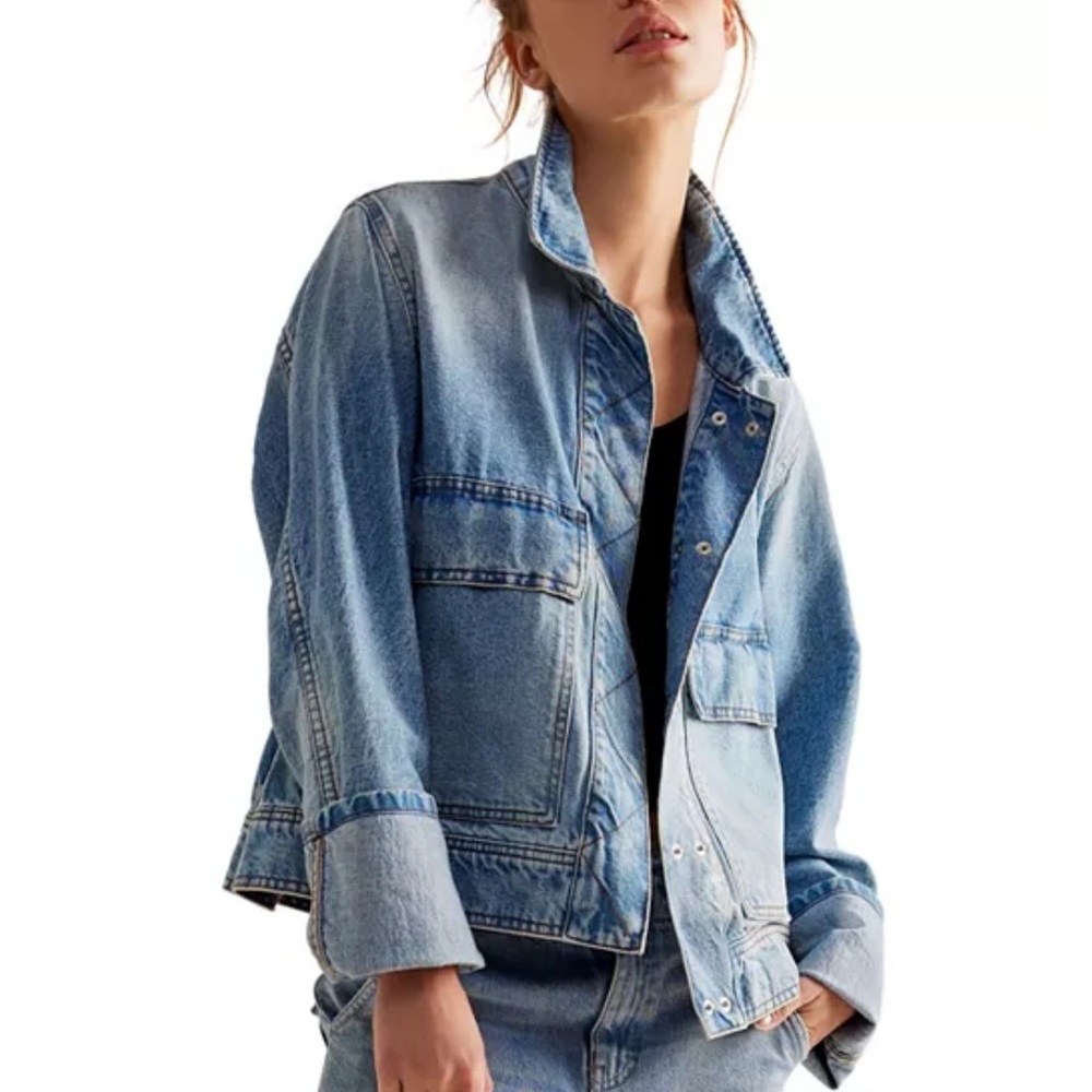 We The Free Suzy Denim Jacket (new without tags, never worn)